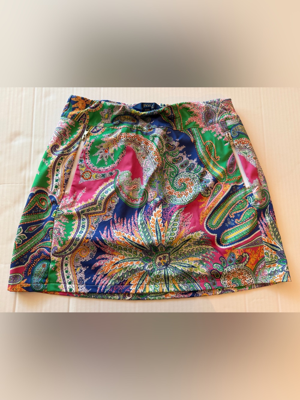 Polo by Ralph Lauren Multicolor Paisley Athletic Skirt Girls Size 16